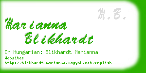 marianna blikhardt business card